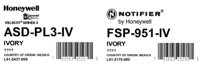 Example carton label indicating data code location